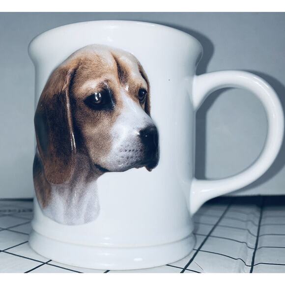 XPRES Best Friend Originals 3D Beagle Dog Coffee Mug Cup 12 oz 2002 Augello EUC - Picture 1 of 12